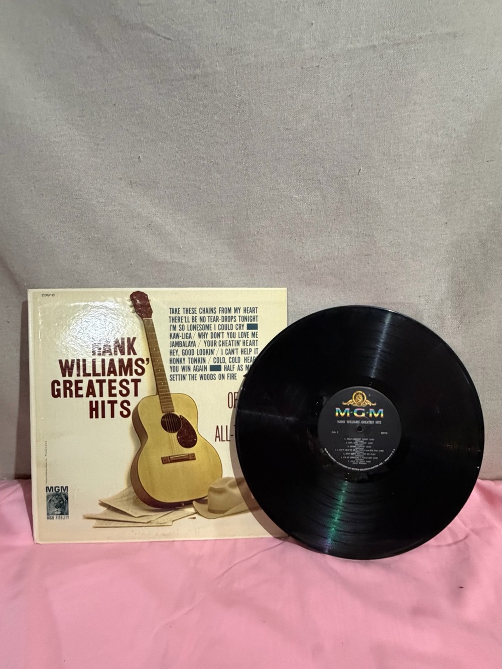 Hank Williams' Greatest Hits Vinyl Record